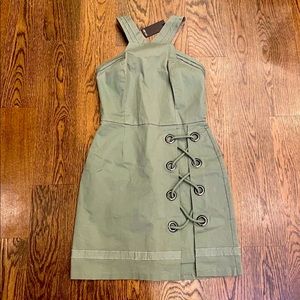 NWT Greylin Mikal Grommet Lace Up Dress